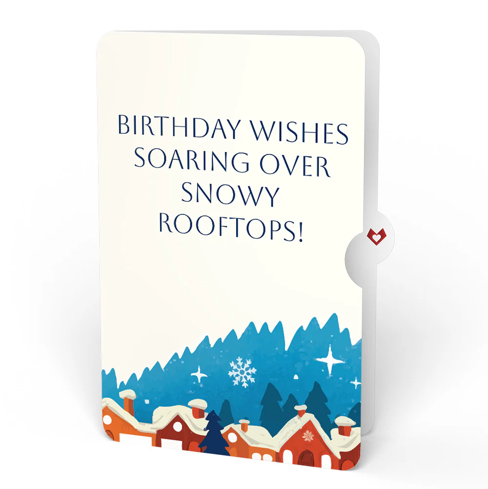 Season of Light Winter Village Light-Up Pop-Up Card and Birthday Sentiment Set - Image 4