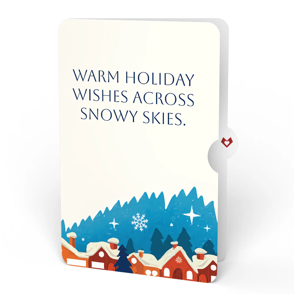 Season of Light Winter Village Holiday Light-Up Pop-Up Card and Sentiment Set - Image 4