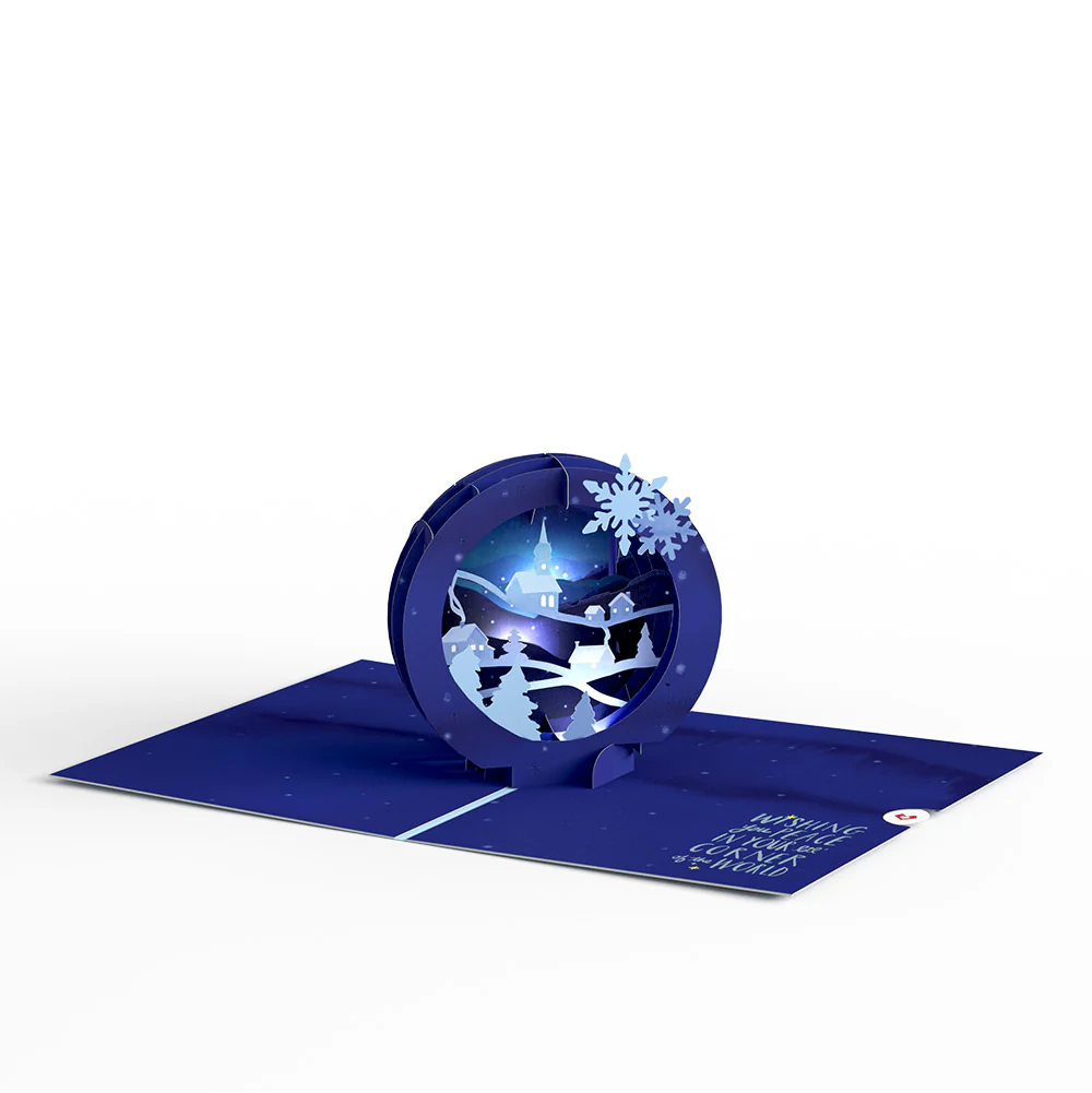 Season of Light Winter Village Light-Up Pop-Up Card and Sentiment Set for Baby - Image 3