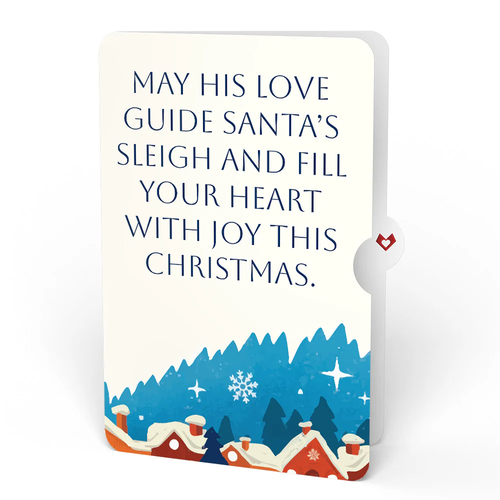 Season of Light Winter Village Light-Up Pop-Up Card and Guiding Love Christmas Sentiment Set - Image 4