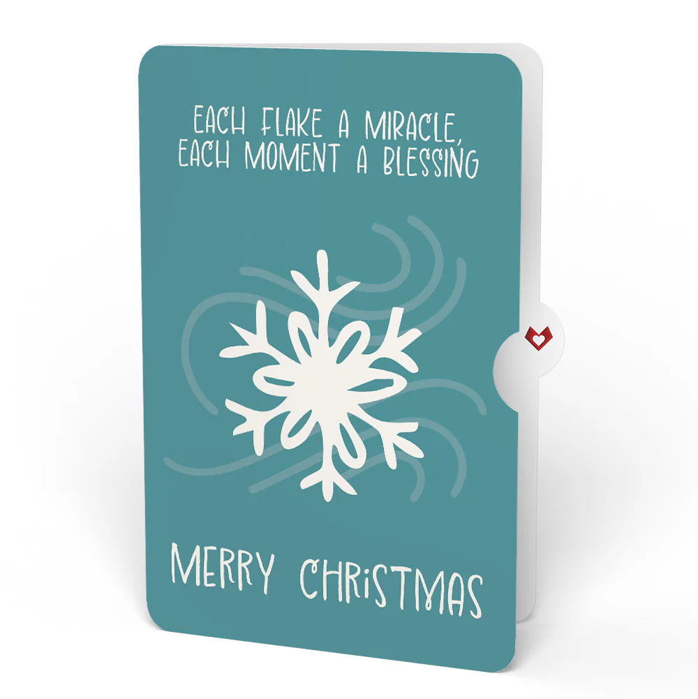 Season of Light Winter Village Light-Up Pop-Up Card and Snowflake Christmas Sentiment Set - Image 4