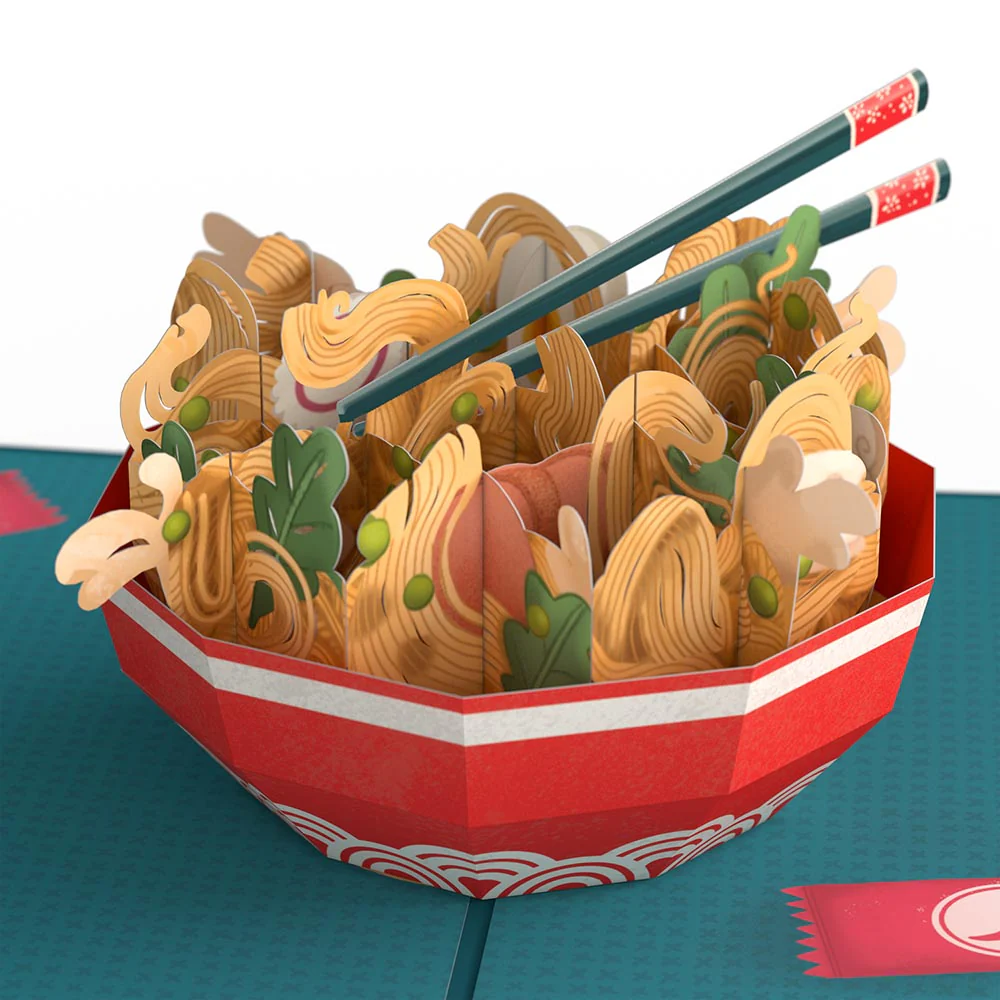 Send Noods Spicy Birthday Pop-Up Card and 65th Kick It Up Sentiment Set - Image 3