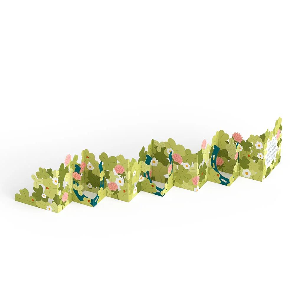 Shamrock Blessings Loooooong Card™ (Expands to 2 feet) - Image 4