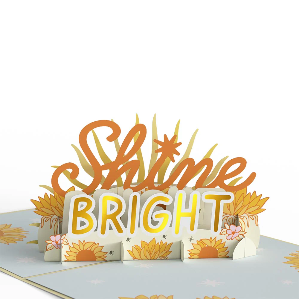 Shine Bright Mother's Day Pop-Up Card and Sentiment Set for Sister - Image 3