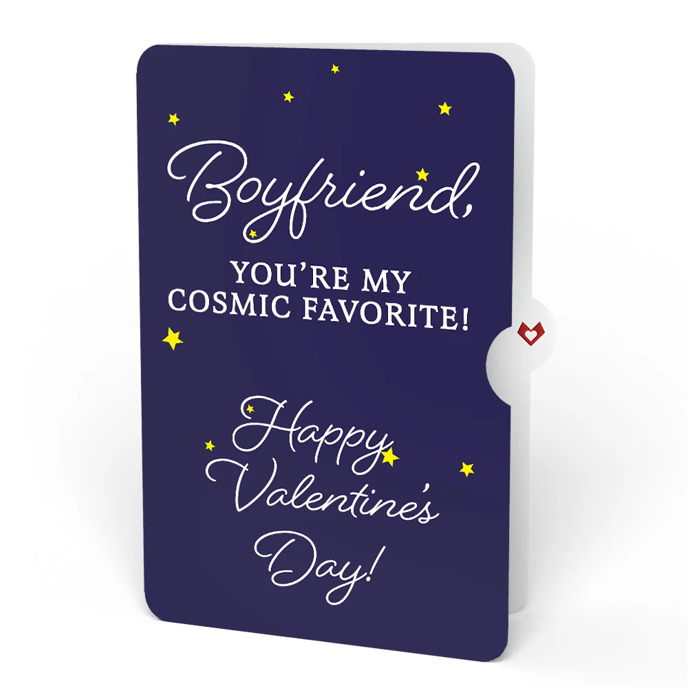 Shine Bright Valentine Pop-Up Card and Sentiment Set for Boyfriend - Image 4