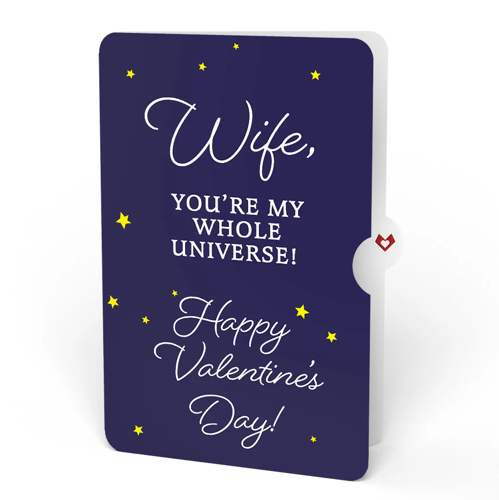 Shine Bright Valentine Pop-Up Card and Sentiment Set for Wife - Image 4