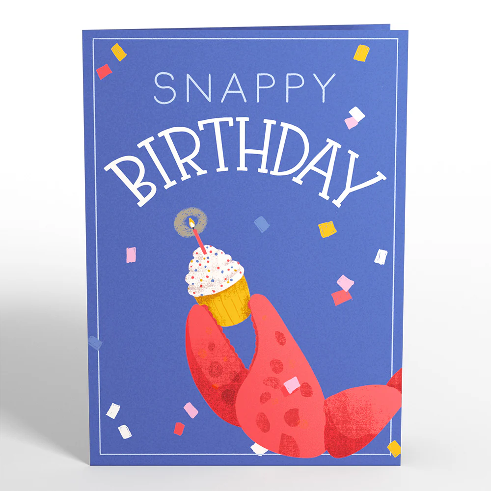 Snappy Birthday Crab Pop-Up Card - Image 4