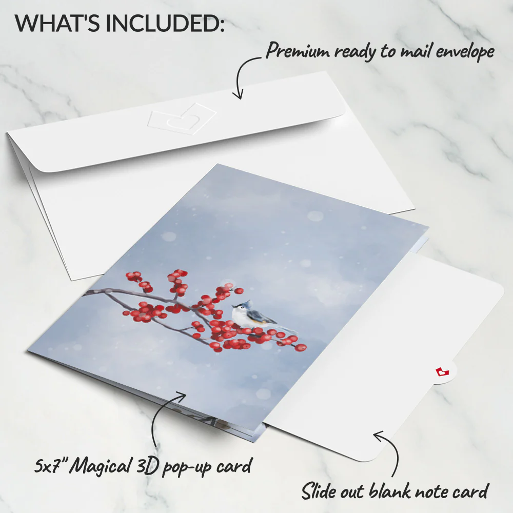 Snowfall's Hush Pop-Up Card - Image 5