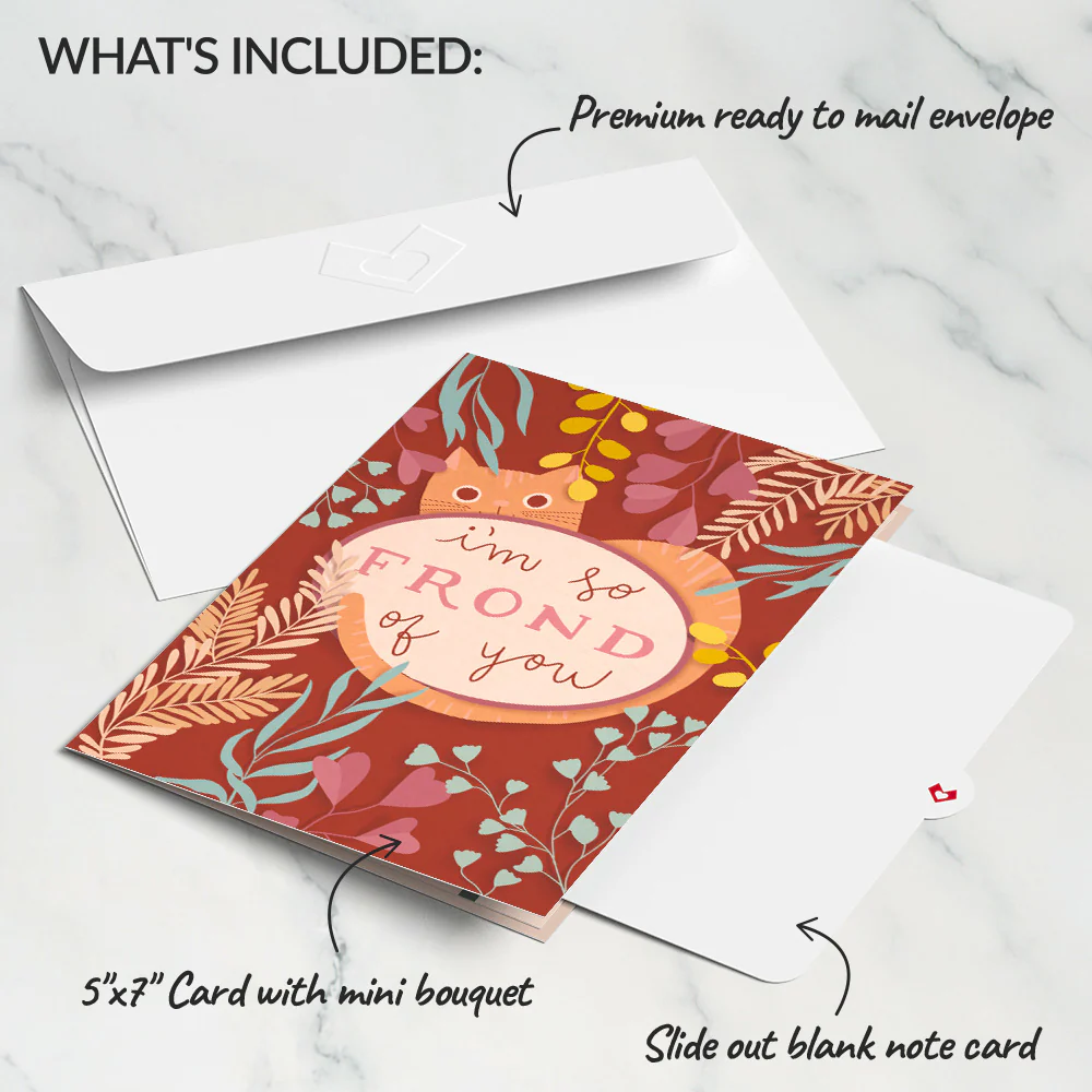So Frond of You Card with Mini Bouquet - Image 6