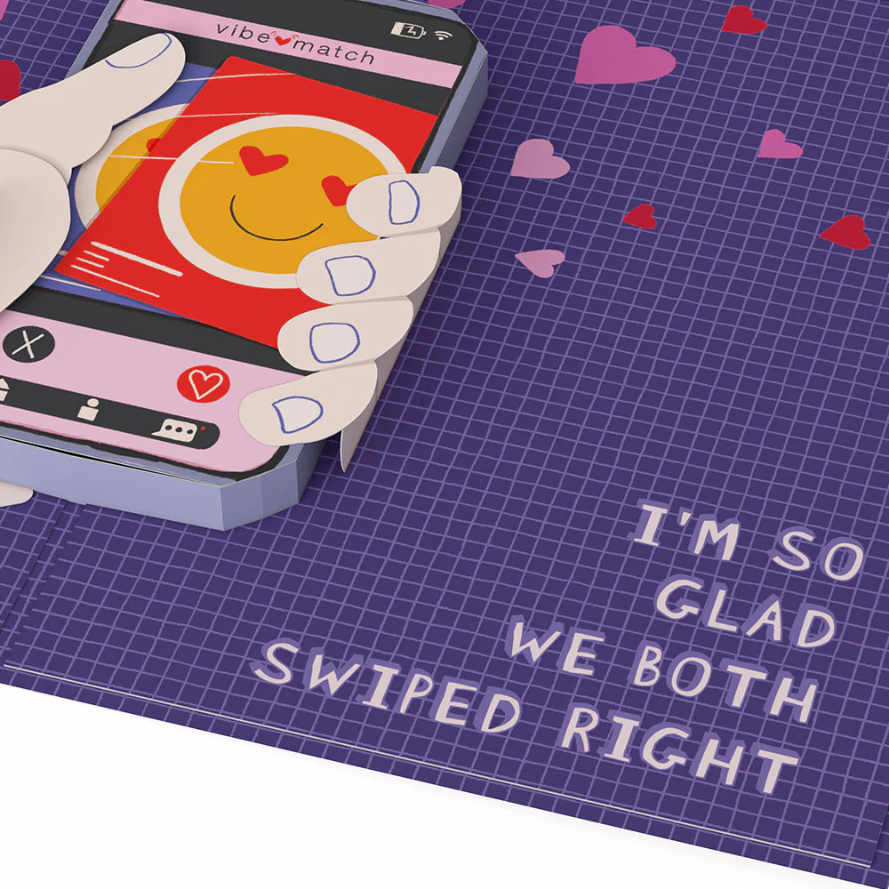 So Glad We Swiped Right Pop-Up Card - Image 4