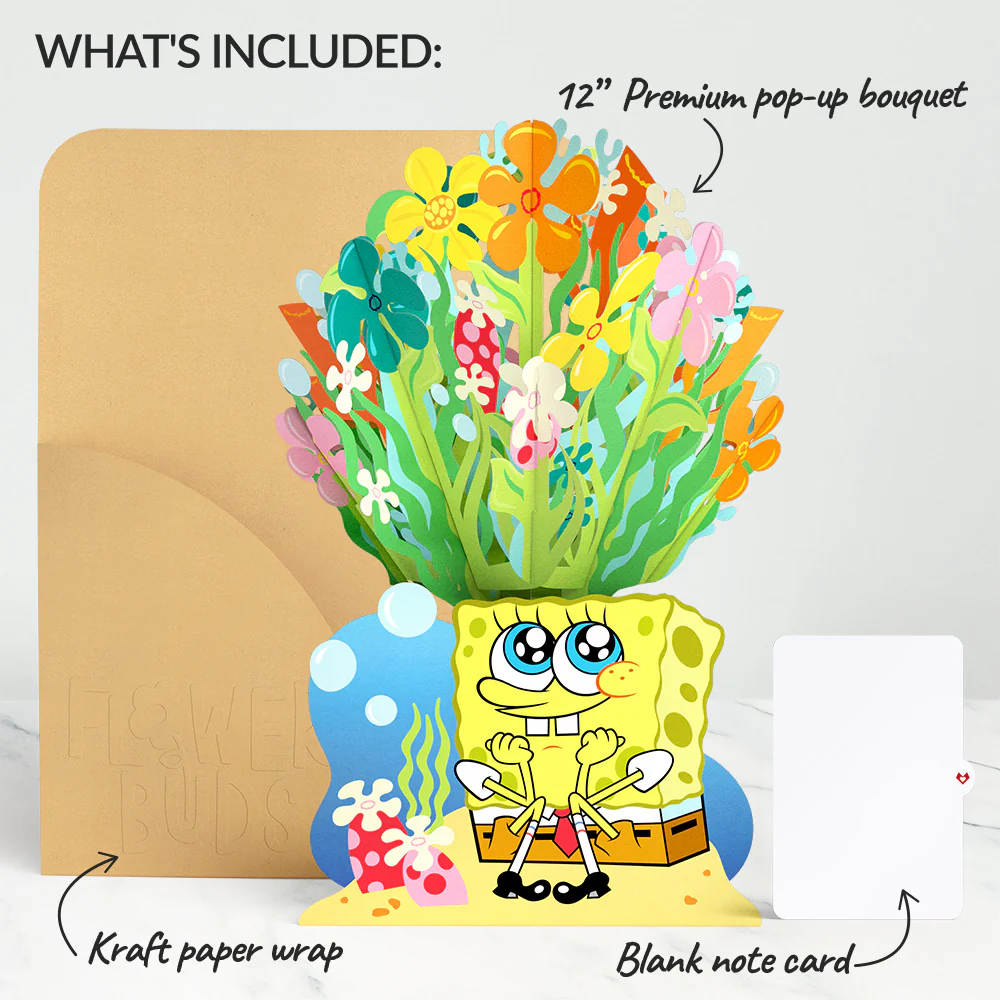 SpongeBob SquarePants Flower Buds Bouquet - Image 6