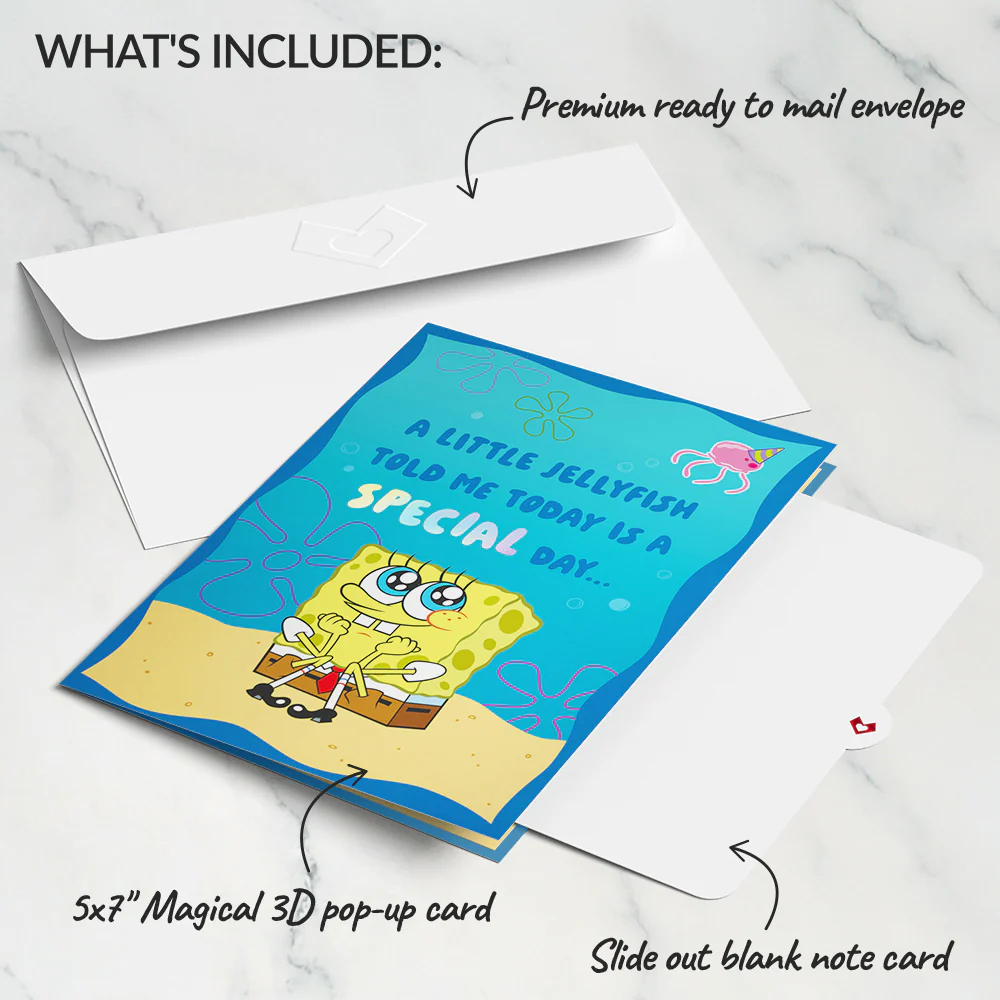 SpongeBob SquarePants Happy Birthday Pop-Up Card - Image 5
