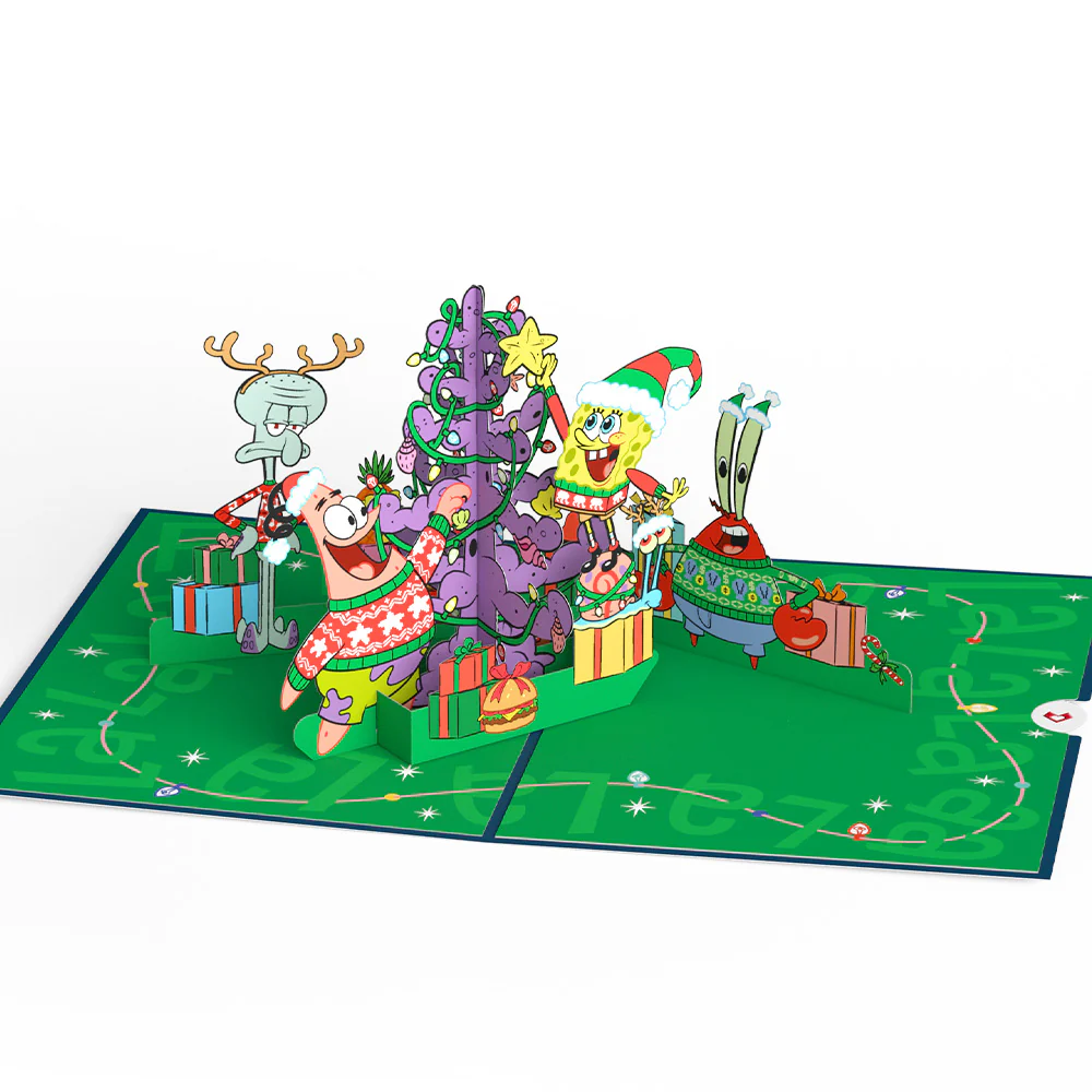 SpongeBob SquarePants Krabby Christmas Pop-Up Card - Image 3