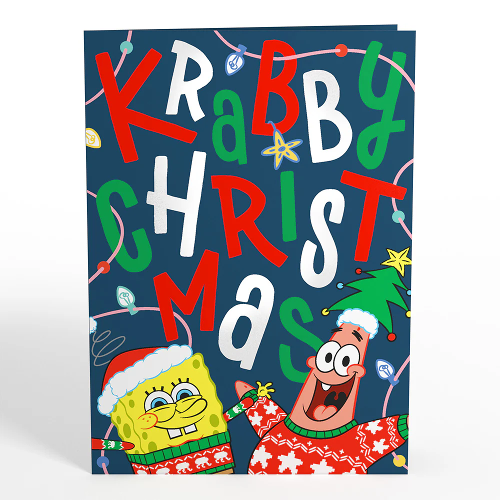 SpongeBob SquarePants Krabby Christmas Pop-Up Card - Image 4