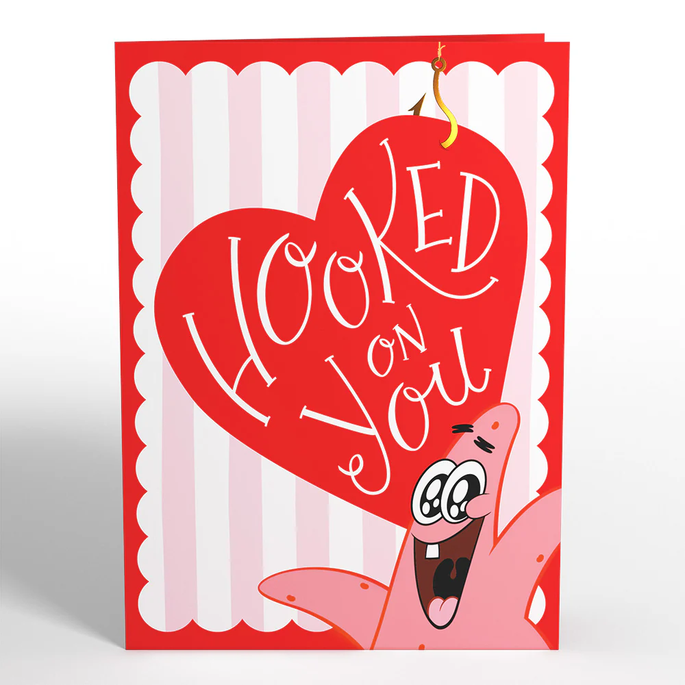 SpongeBob SquarePants Patrick Star Hooked On You Pop-Up Card - Image 4