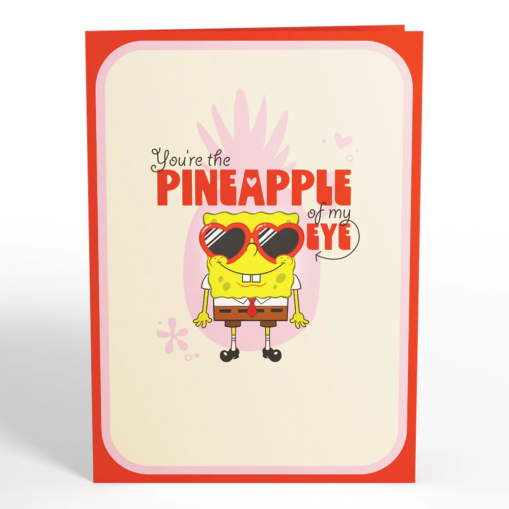 SpongeBob SquarePants Pineapple of My Eye Valentine's Day Pop-Up Card - Image 4