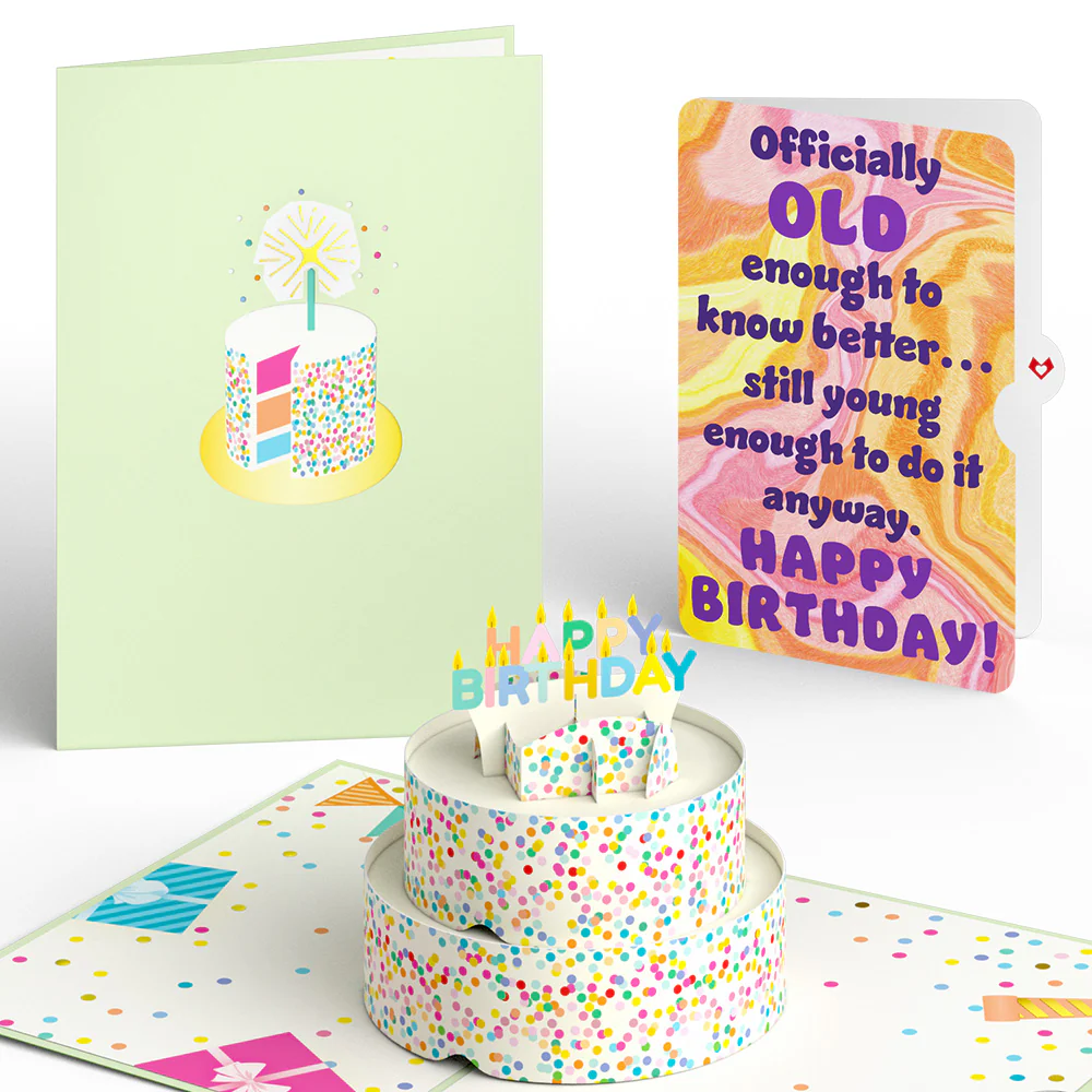 Sprinkles Birthday Cake Pop-Up Card and Sentiment Set