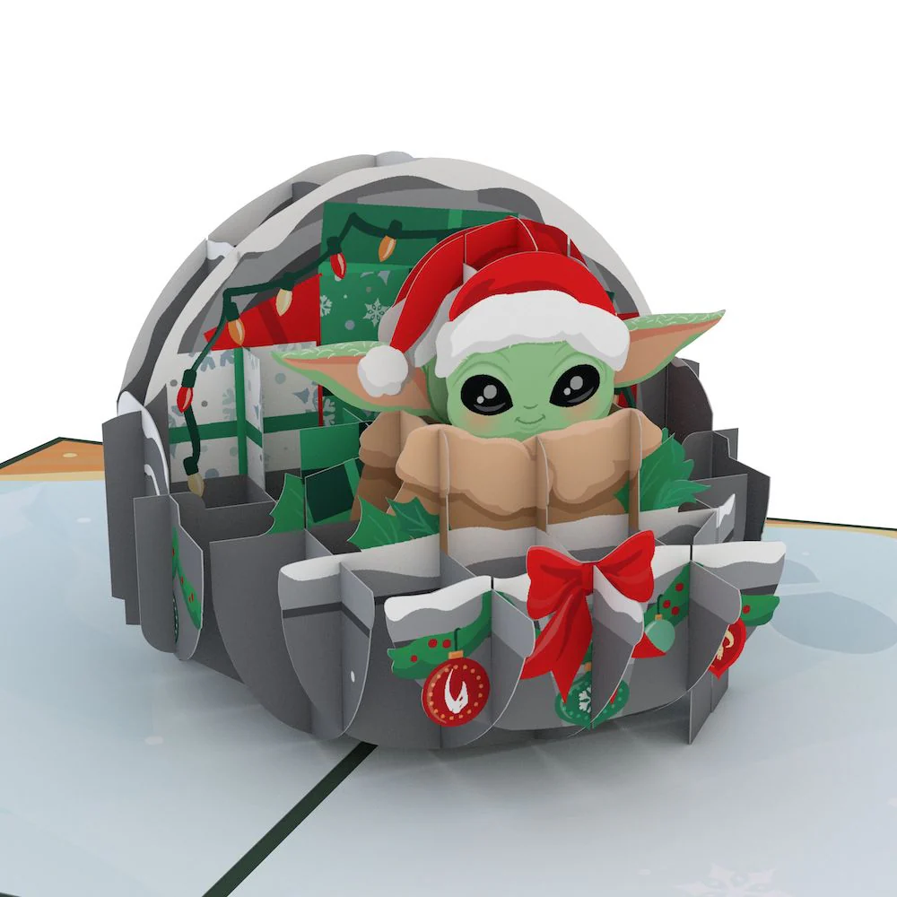 Star Wars™ The Mandalorian™ Grogu™ Happy Holidays Pop-Up Card - Image 2