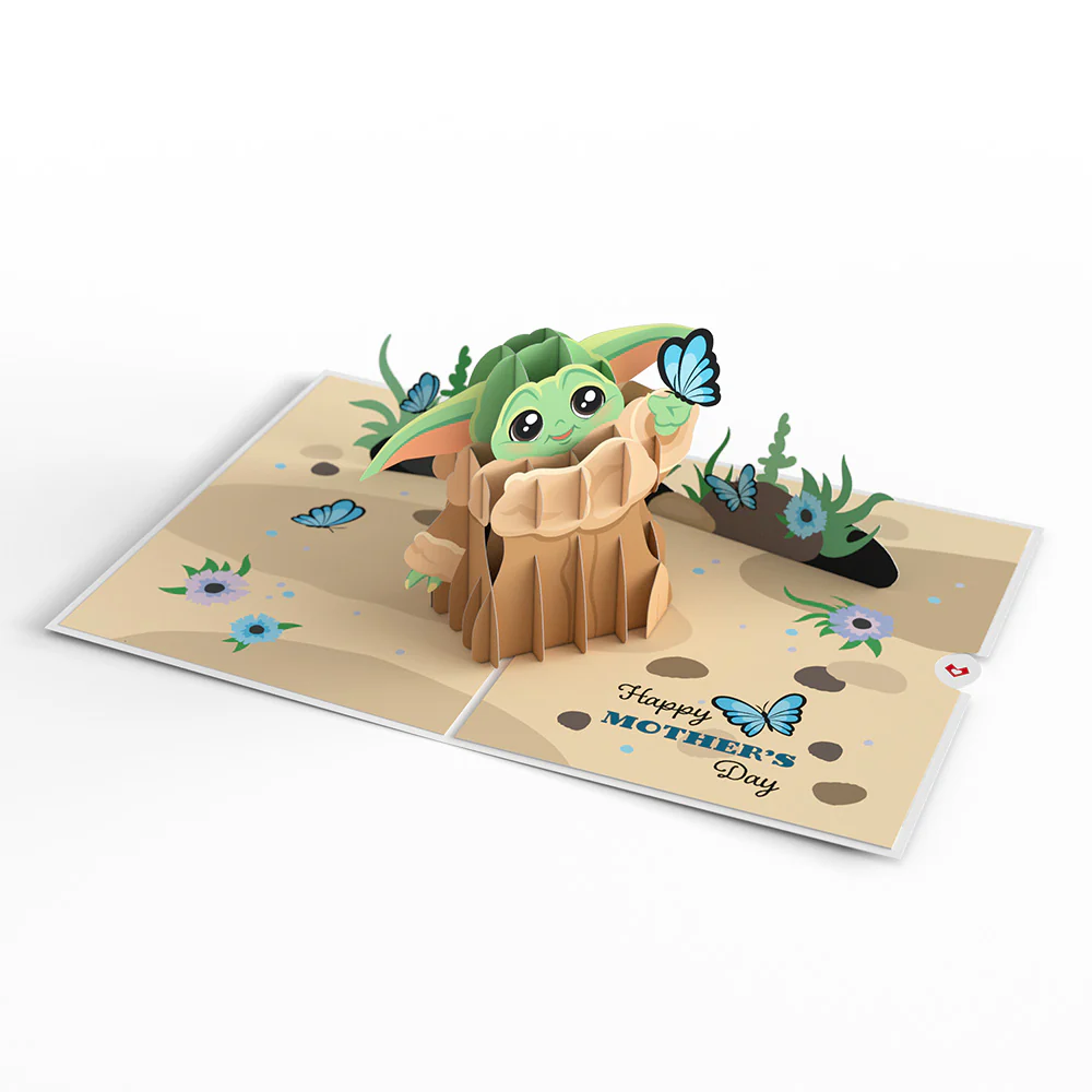 Star Wars™ The Mandalorian™ Grogu™ Mother's Day Butterfly Pop-Up Card - Image 6