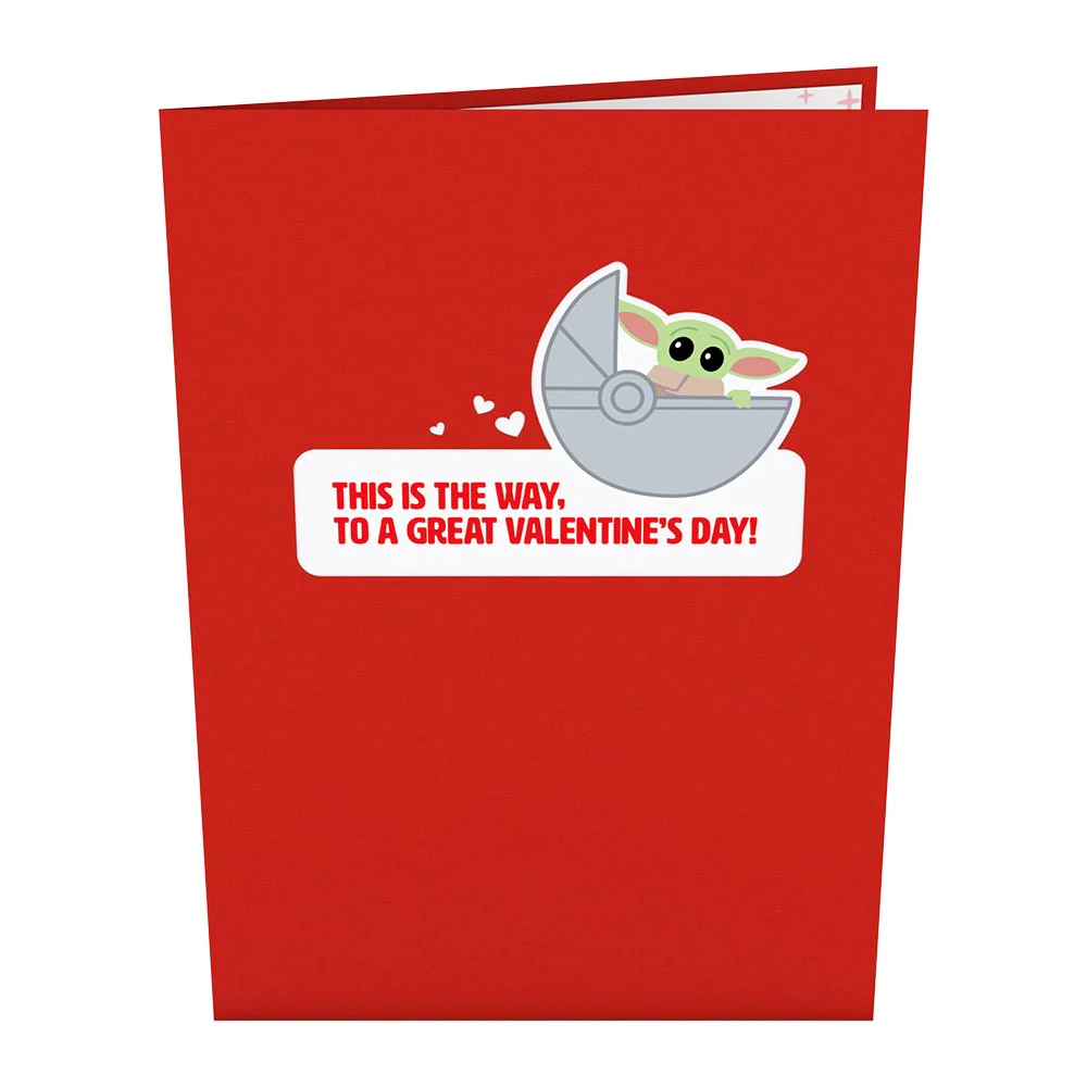 Star Wars™ The Mandalorian™ The Child: Valentine's Way Pop-Up Card - Image 4