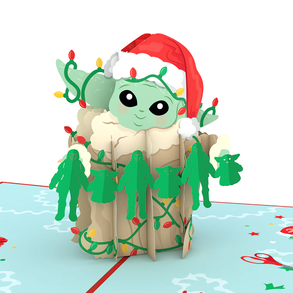 Star Wars™ The Mandalorian™ Very Merry Grogu™ Pop-Up Card - Image 2