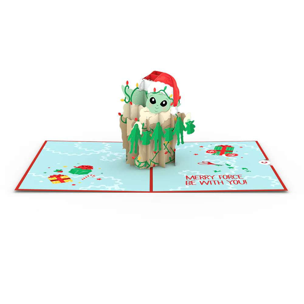 Star Wars™ The Mandalorian™ Very Merry Grogu™ Pop-Up Card - Image 3