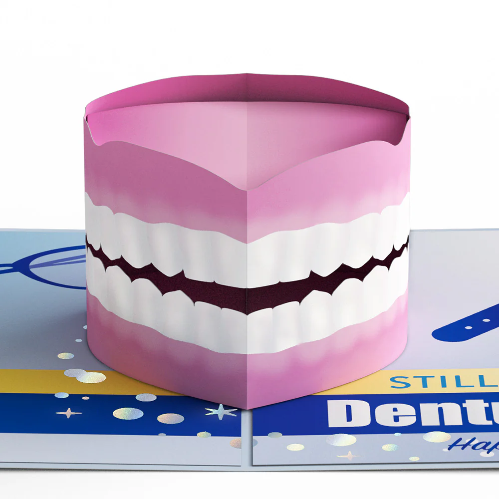 Still No Dentures Birthday Pop-Up Card - Image 2