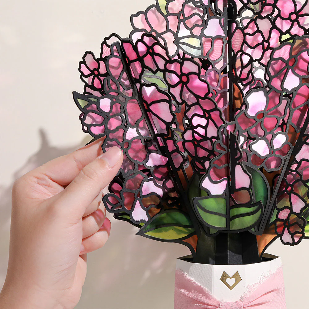 Sun-dappled Cherry Blossom Easter Suncatcher Bouquet and Sentiment Set for Wife - Image 3