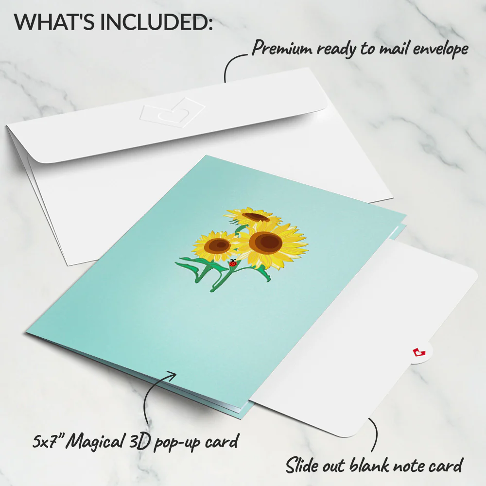 Sunflower Bloom Pop-Up Card - Image 5