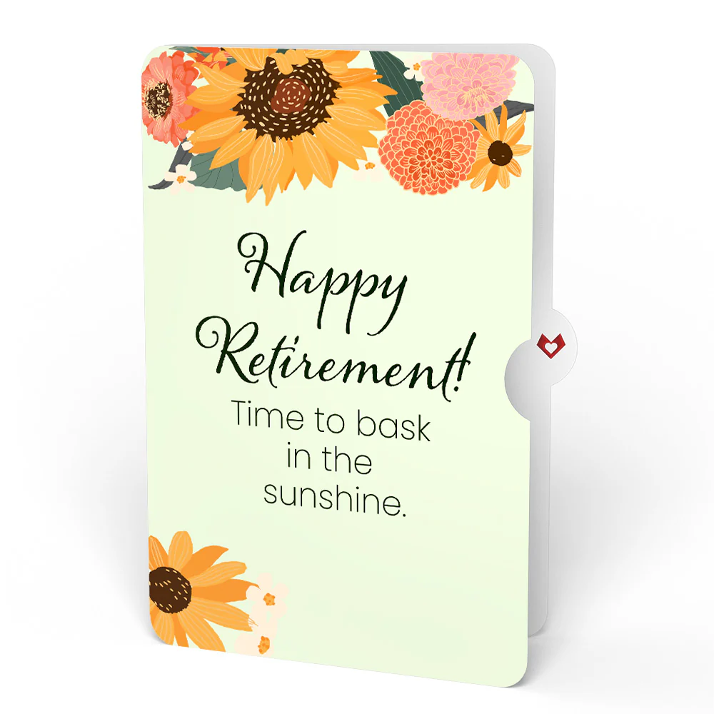 Sunflower Blooms Retirement Bouquet and Sentiment Set - Image 4