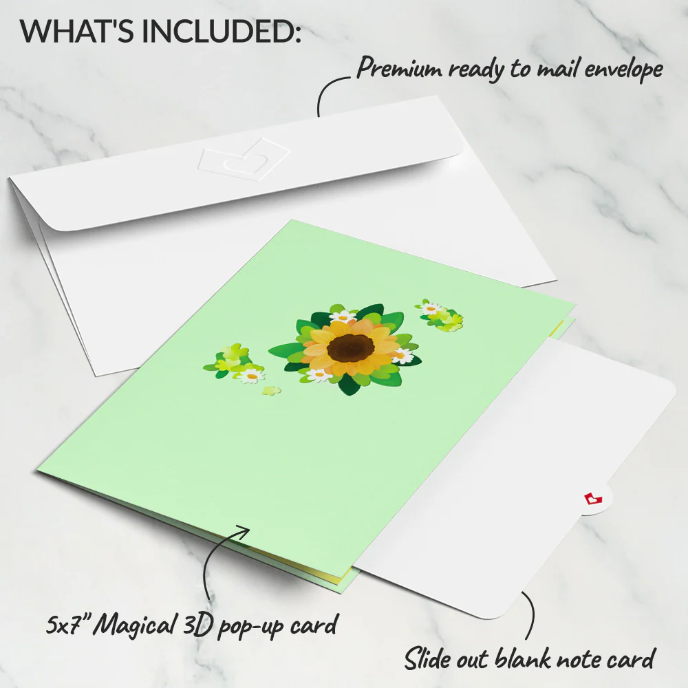Sunflower Butterflies Pop-Up Card - Image 5