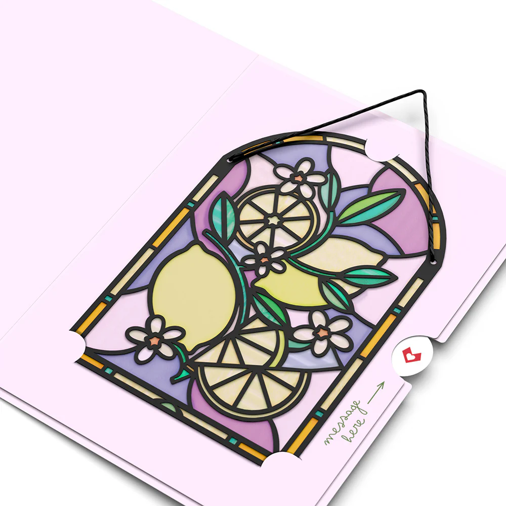 Sunny Lemons Suncatcher Card - Image 4