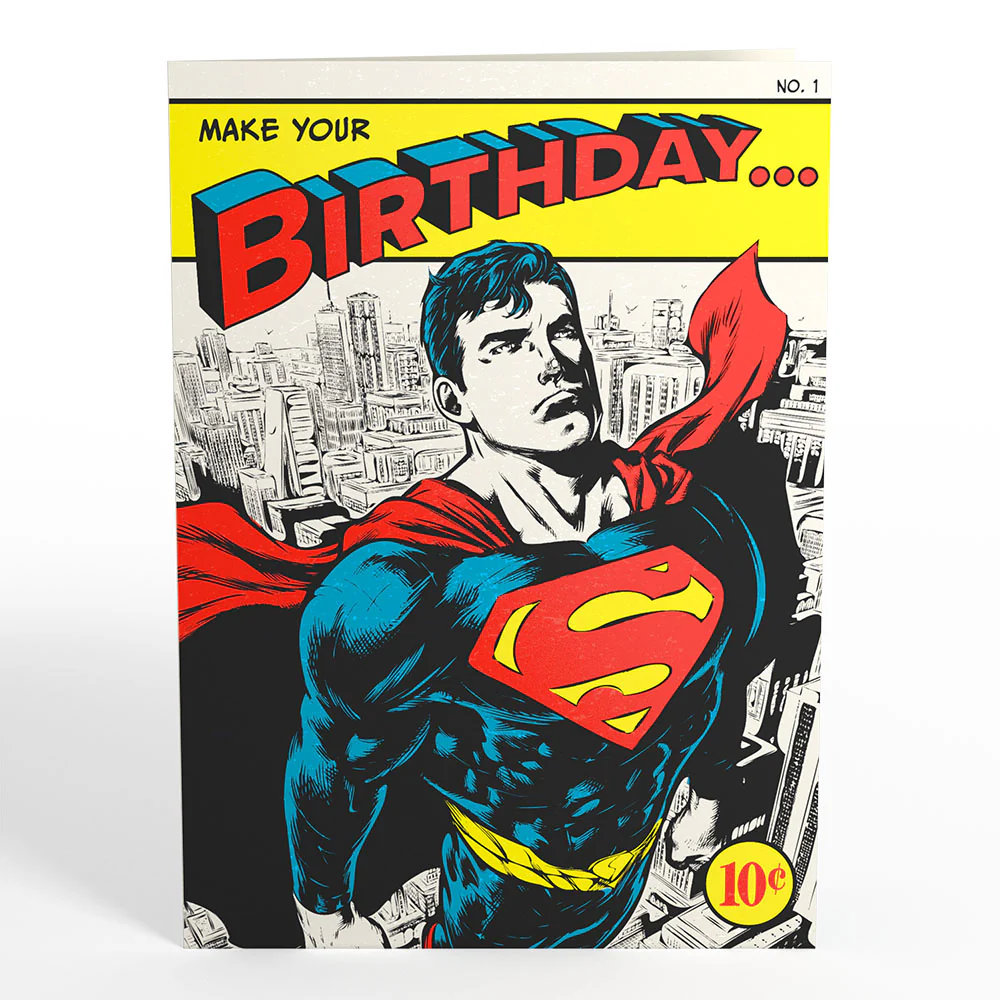Superman™ Comic Book Birthday Pop-Up Card - Image 5