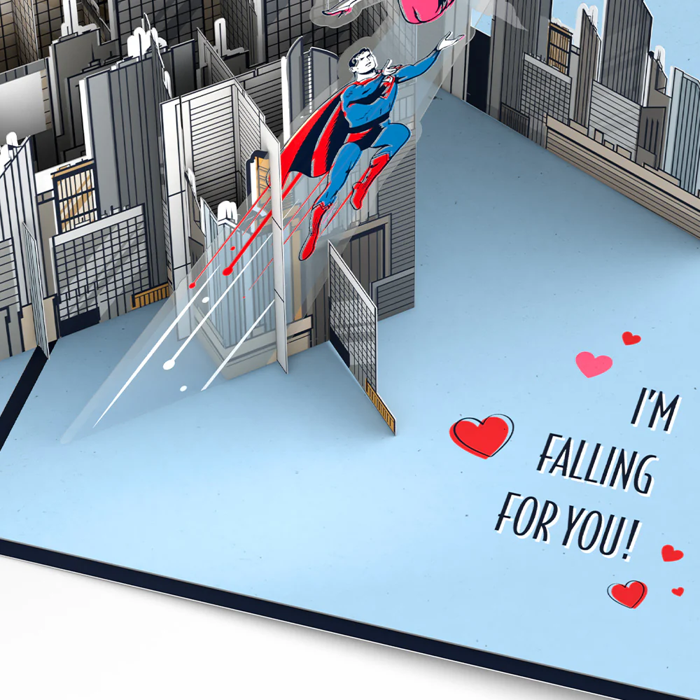 Superman™ You Make My Heart Soar Pop-Up Card - Image 3