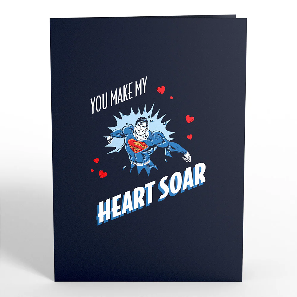 Superman™ You Make My Heart Soar Pop-Up Card - Image 5