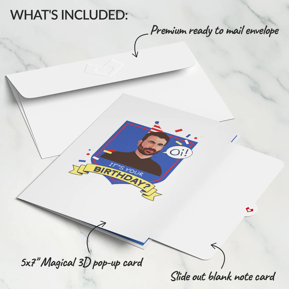 Ted Lasso Oi! It’s Your Birthday Pop-Up Card - Image 5