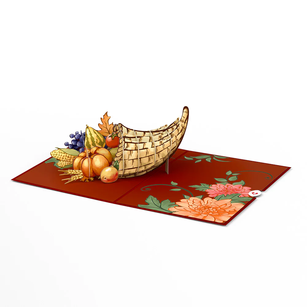 Thanksgiving Cornucopia Pop-Up Card - Image 3