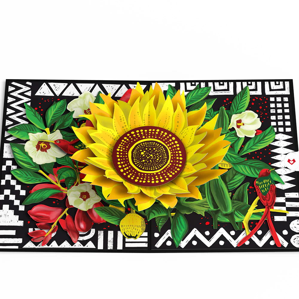 The Gift of Hope Sunflower Pop-Up Card - Image 3