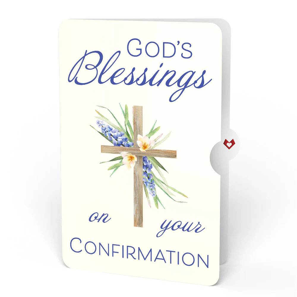 The Lord Bless You Floral Cross Confirmation Pop-Up Card and Sentiment Set - Image 4