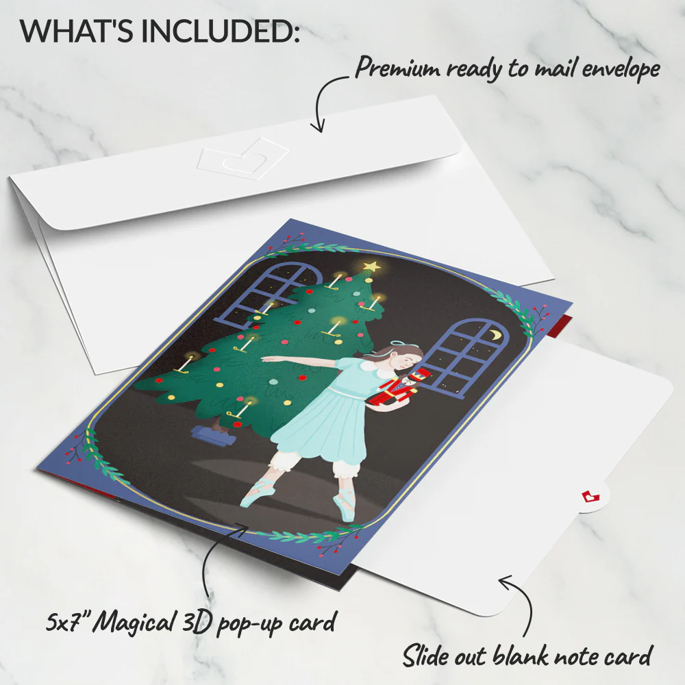 The Nutcracker Christmas Magic Music and Lights Pop-Up Card - Image 7