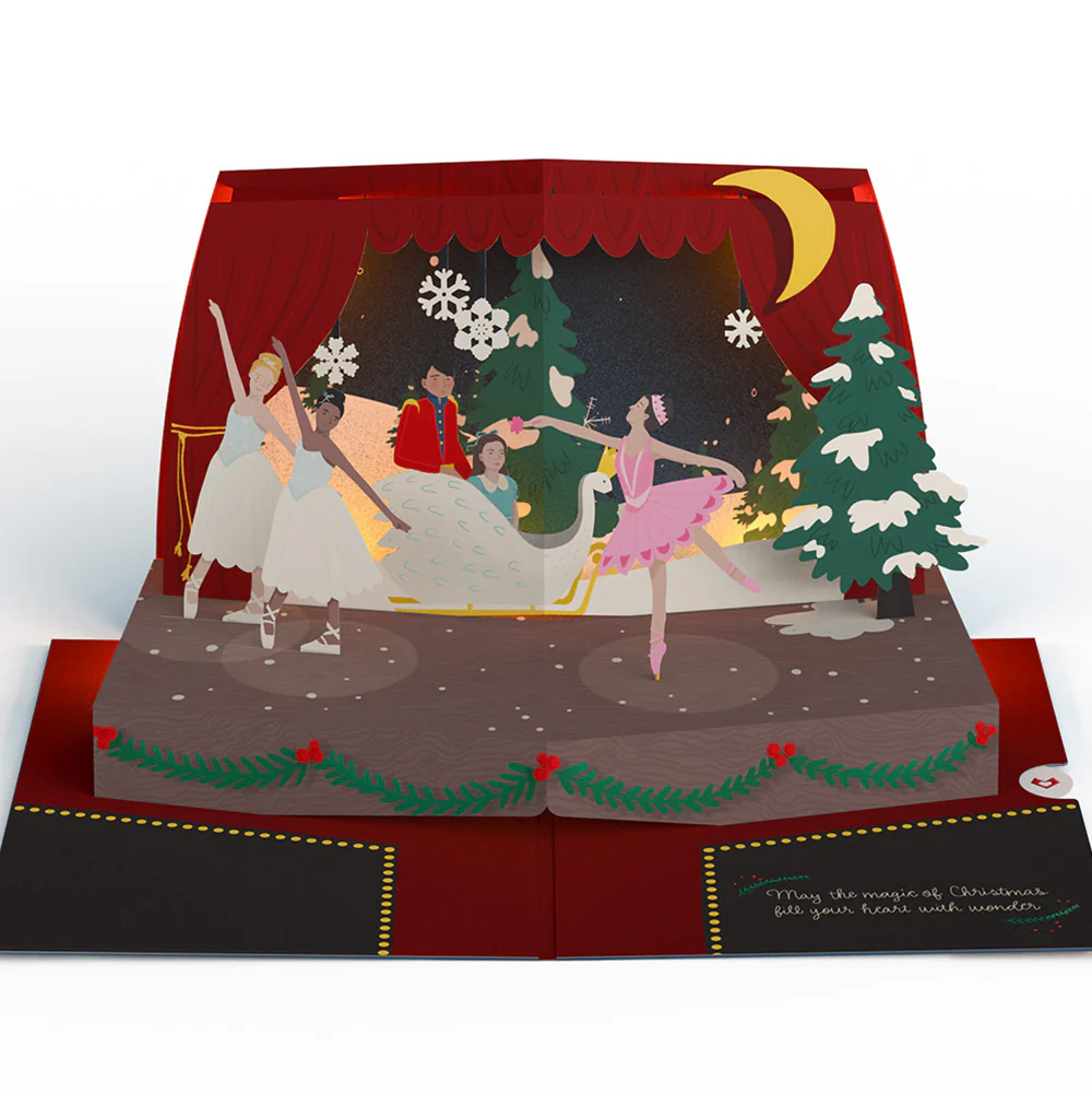 The Nutcracker Christmas Magic Music and Lights Pop-Up Card and Sentiment Set for Daughter - Image 3