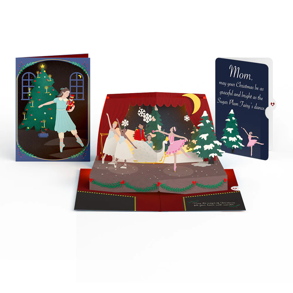 The Nutcracker Christmas Magic Music and Lights Pop-Up Card and Sentiment Set for Mom