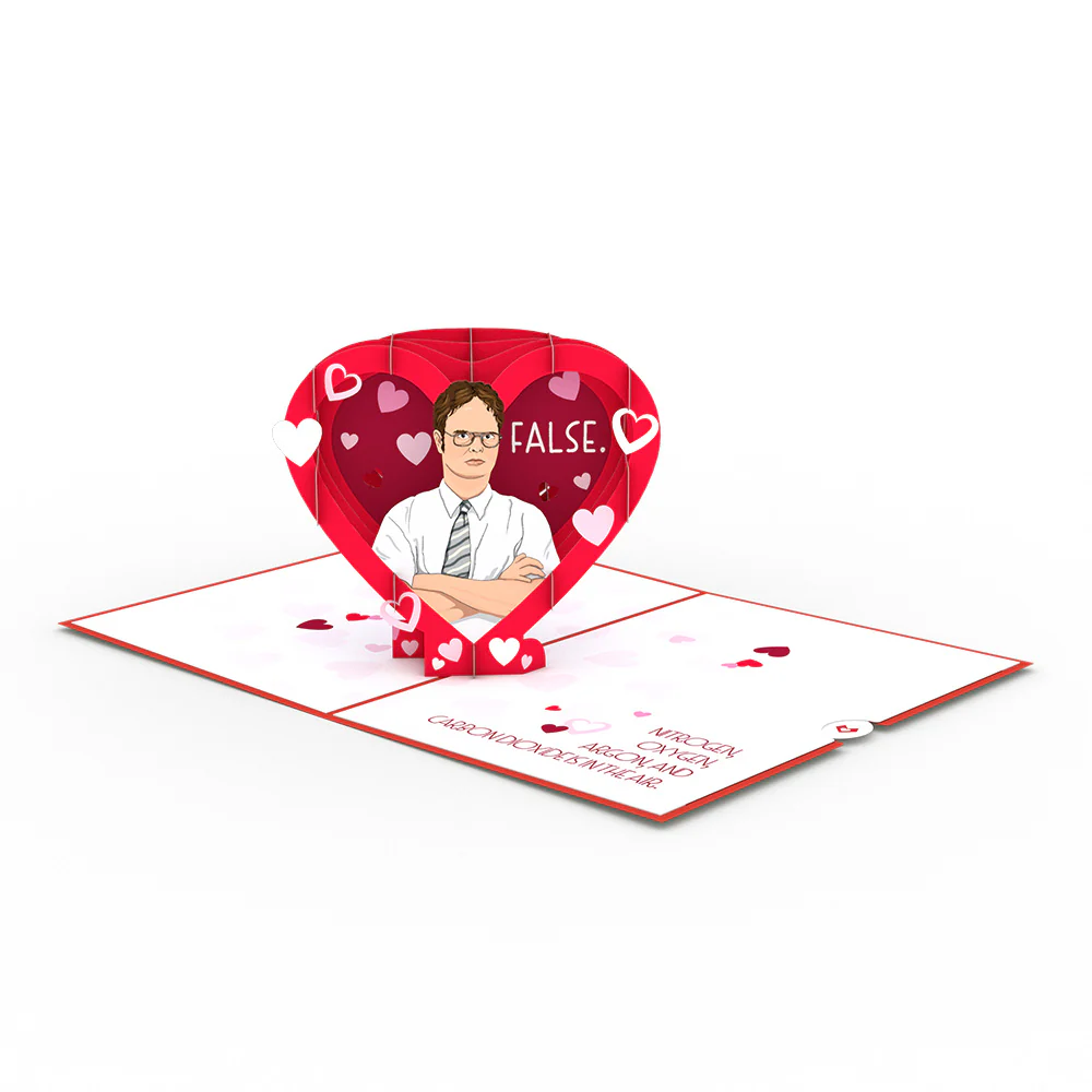 The Office Love Is In The Air Pop-Up Card - Image 3