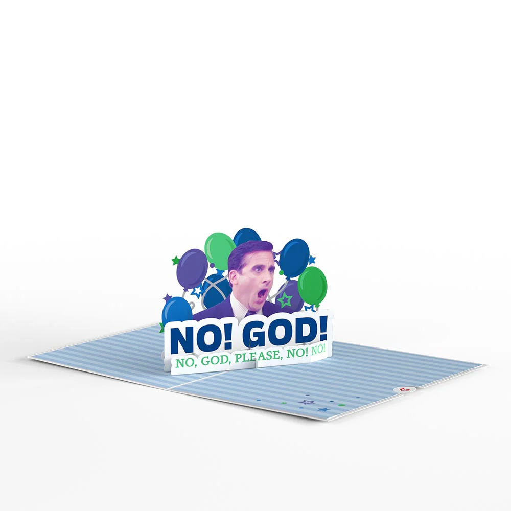 The Office No! God! Birthday Pop-Up Card - Image 3
