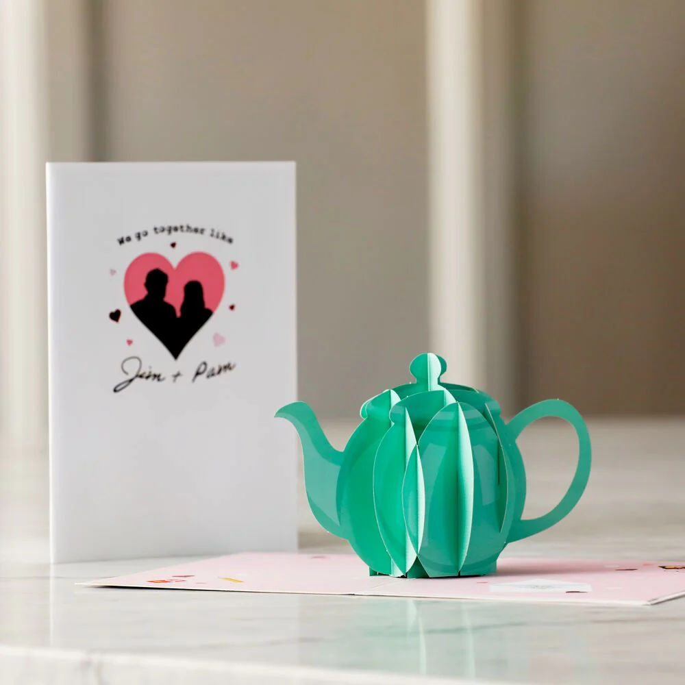 The Office We Go Together Like Jim and Pam Pop-Up Card - Image 7