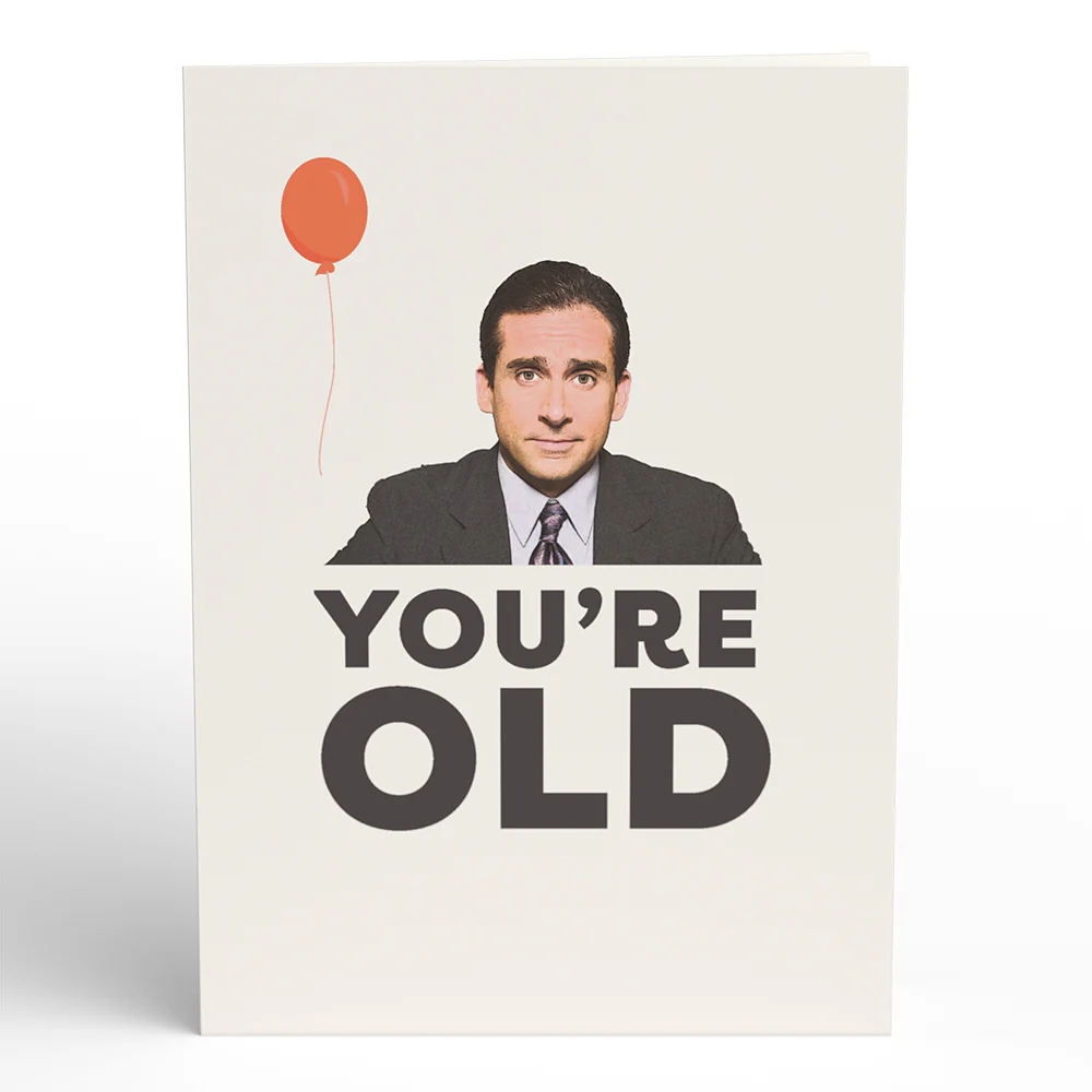 The Office You're Old Birthday Pop-Up Card - Image 4