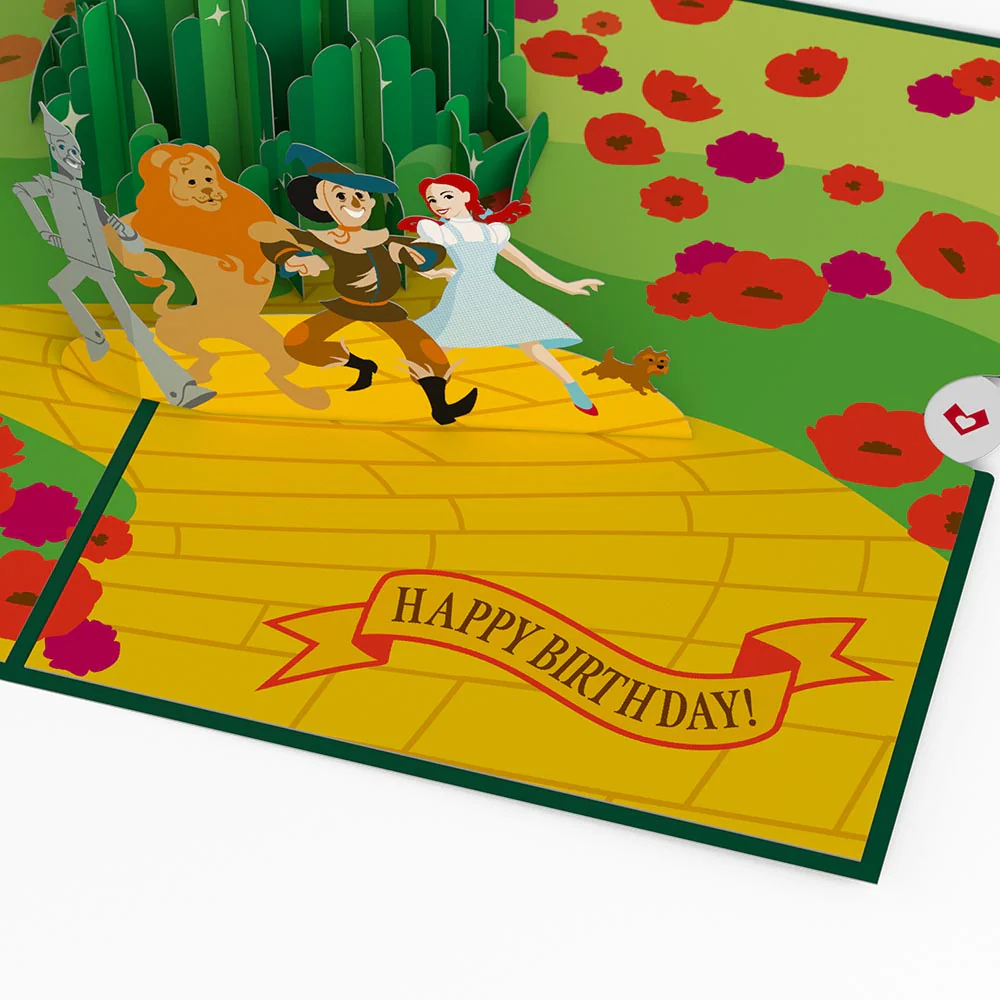 The Wizard of Oz Lions & Tigers & Birthdays Pop-Up Card - Image 4