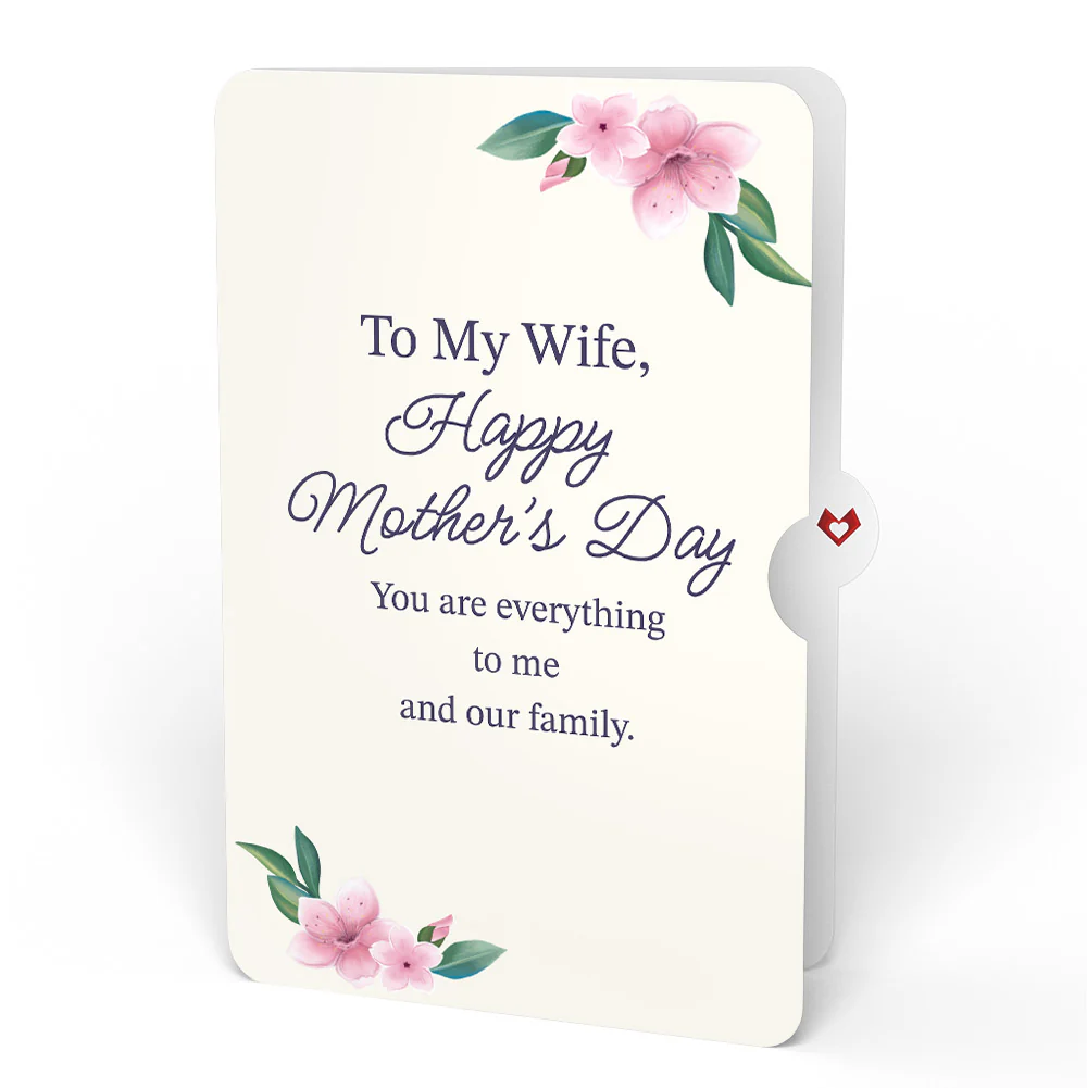 Thinking of You Flower Cart Mother's Day Pop-Up Card and Sentiment Set for Wife - Image 4