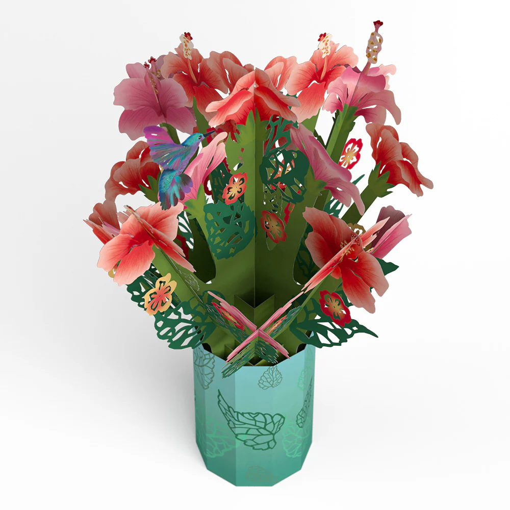 Thinking of You Hummingbird Suncatcher Card & Pop-Up Bouquet Bundle - Image 10