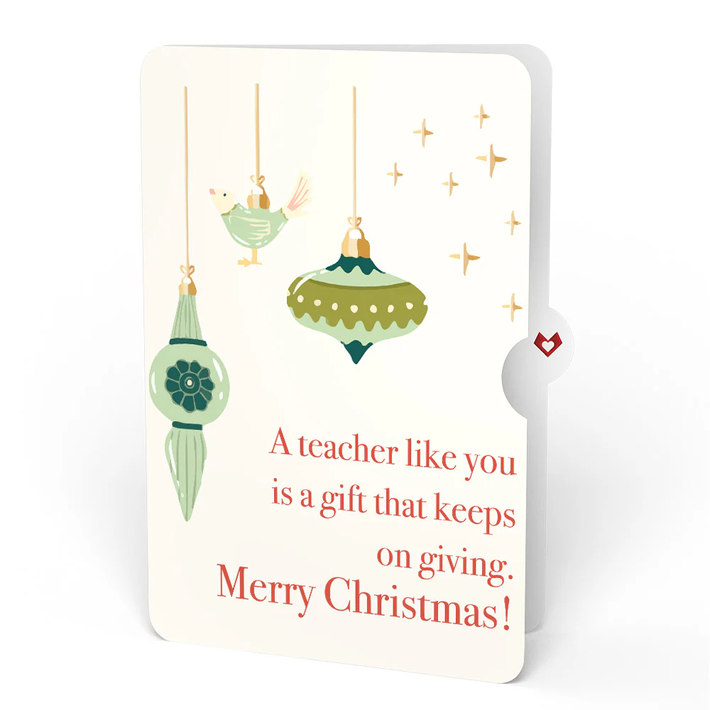Tis the Season Christmas Tree Pop-Up Card and Sentiment Set for Teacher - Image 4